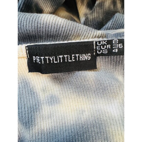 2/$30 Pretty Little Thing Size 4 Tie-Dye Ribbed Long Sleeve Top - Picture 3 of 13